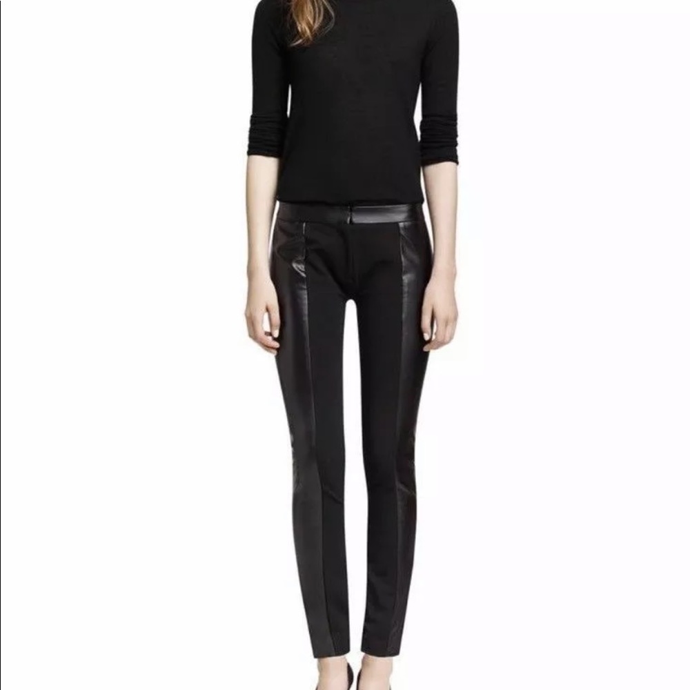 Tory Burch Mabley Faux Leather Paneled Leggings